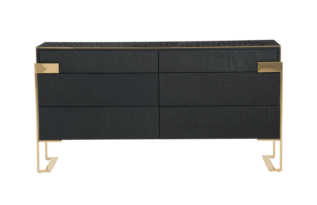 Rothsay Modern Wenge + Gold Dresser