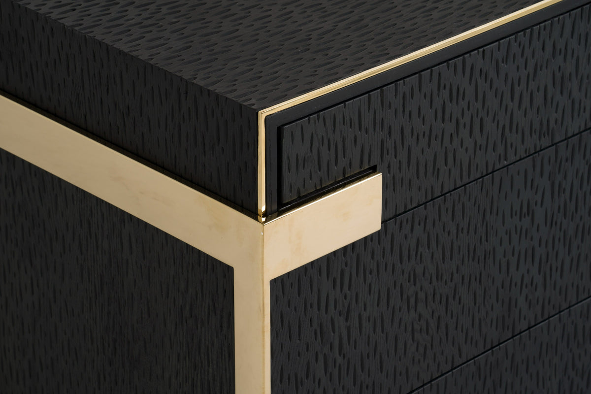 Rothsay Modern Wenge + Gold Dresser