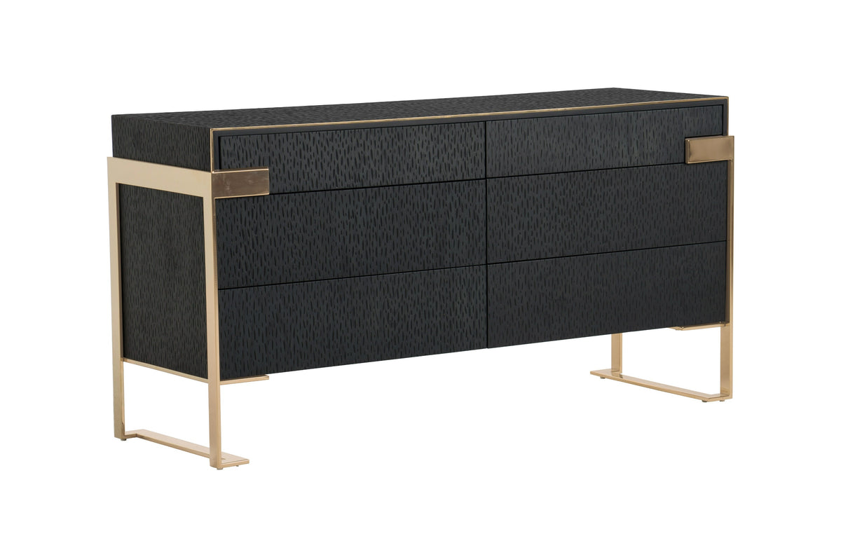 Rothsay Modern Wenge + Gold Dresser