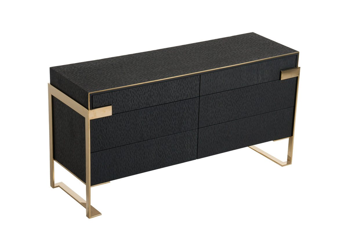 Rothsay Modern Wenge + Gold Dresser
