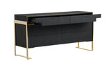 Rothsay Modern Wenge + Gold Dresser