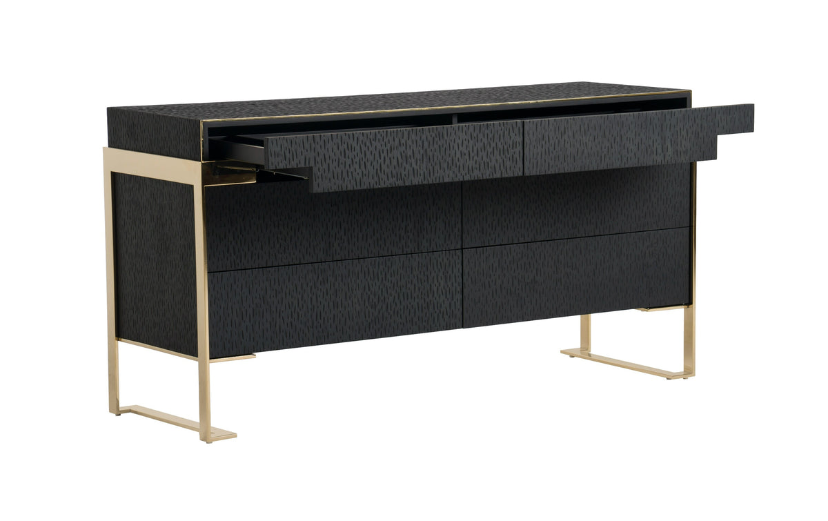 Rothsay Modern Wenge + Gold Dresser