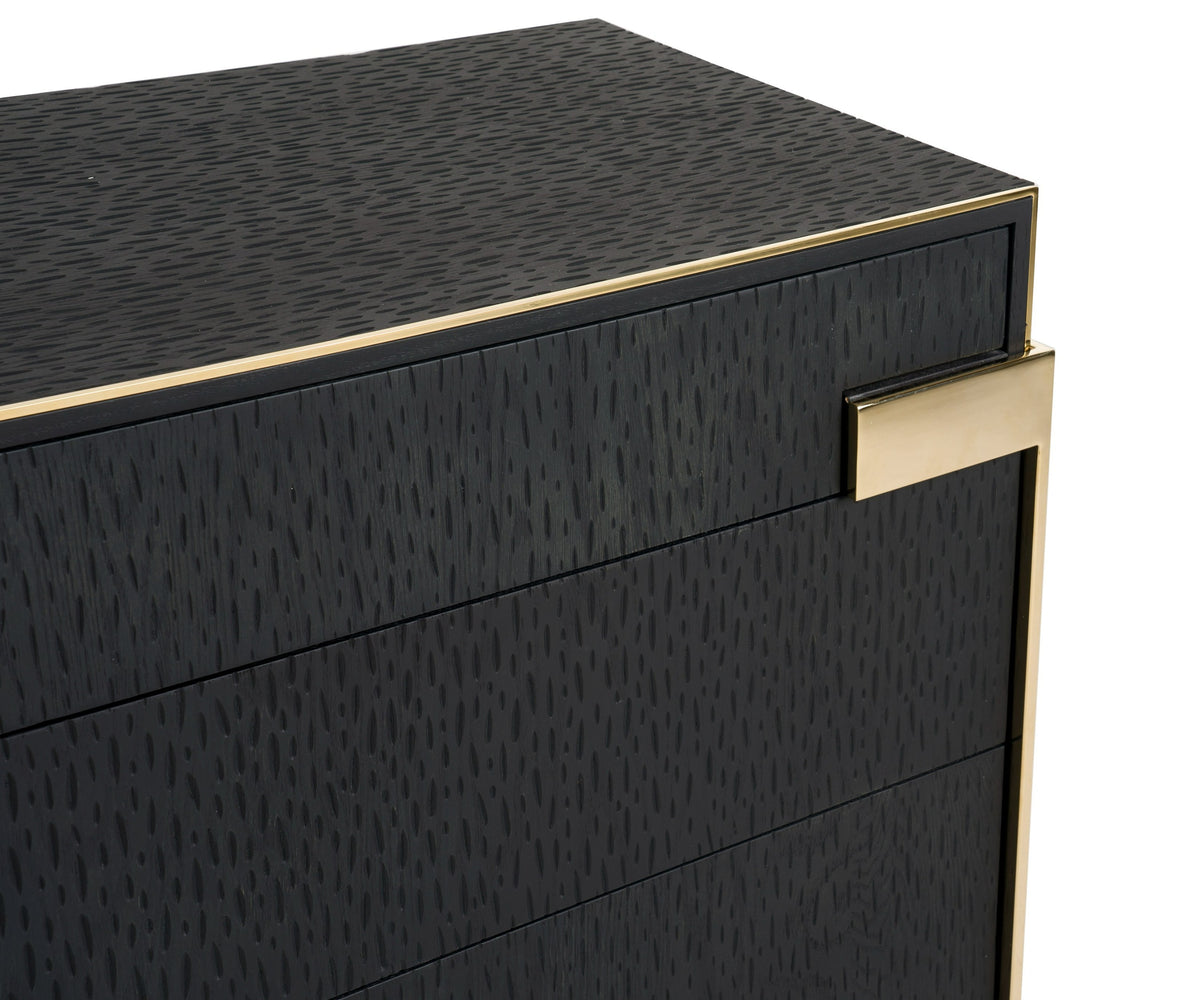 Rothsay Modern Wenge + Gold Dresser