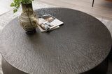 Airdrie Modern Antique Grey Large Round Coffee Table