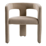 Cherish Modern Beige Fabric Dining Chair