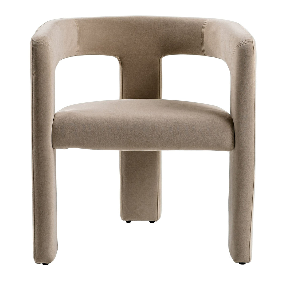 Cherish Modern Beige Fabric Dining Chair