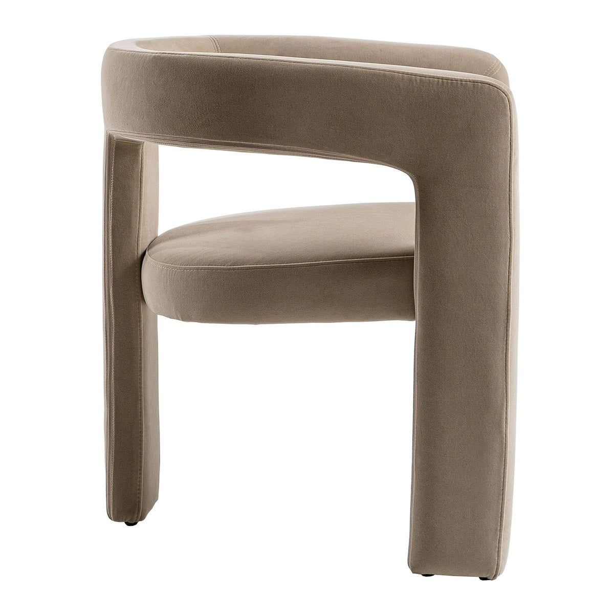 Cherish Modern Beige Fabric Dining Chair