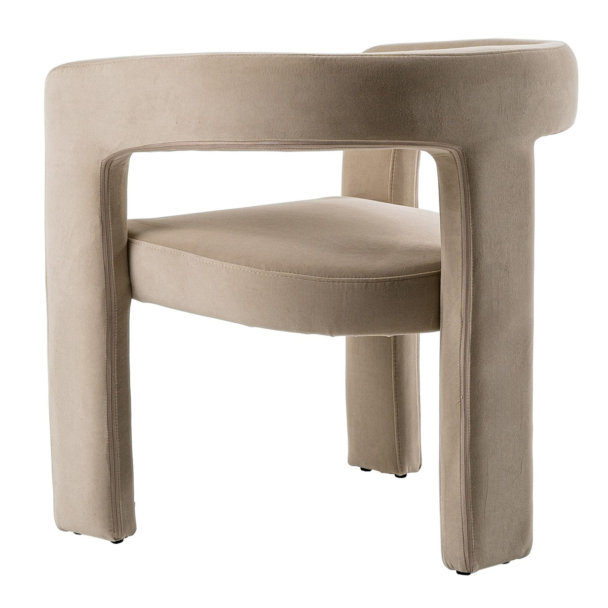 Cherish Modern Beige Fabric Dining Chair