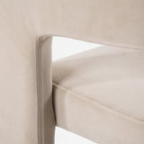Cherish Modern Beige Fabric Dining Chair