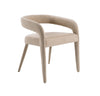 Mundra Modern Beige Fabric Dining Chair