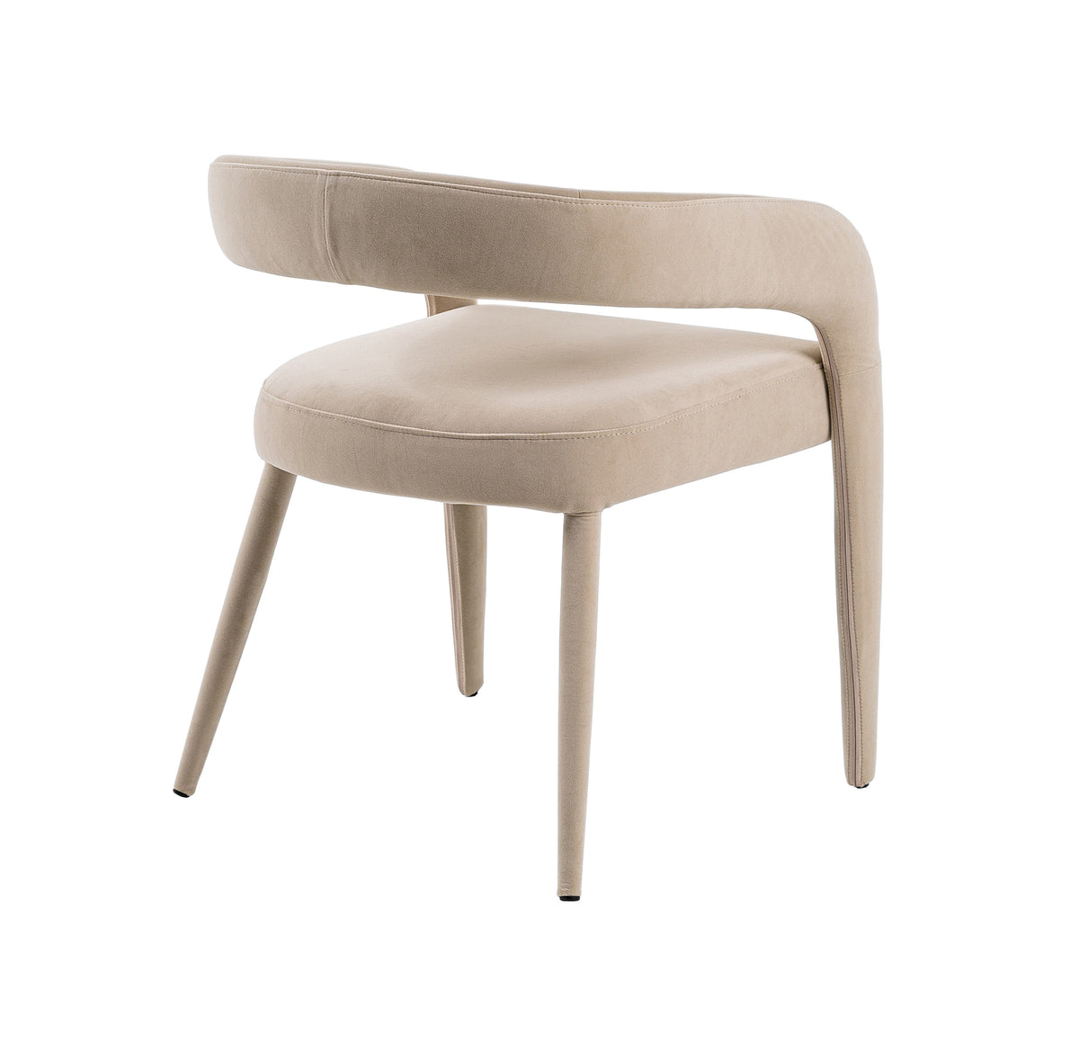 Mundra Modern Beige Fabric Dining Chair
