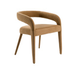 Mundra Modern Tan Fabric Dining Chair