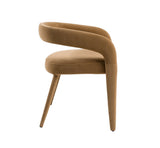 Mundra Modern Tan Fabric Dining Chair