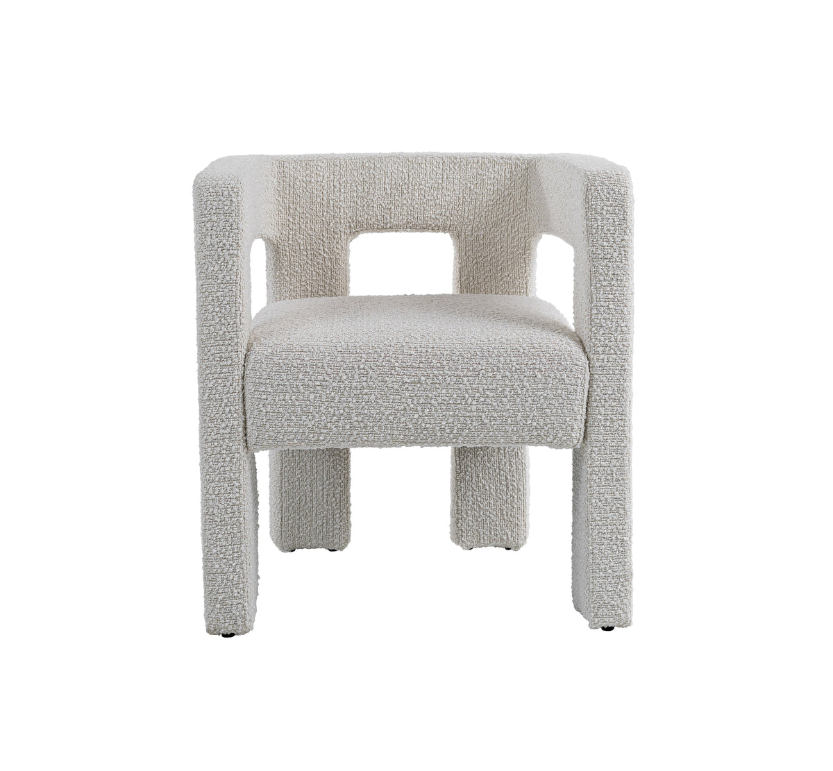 Drea Modern White Fabric Dining Chair