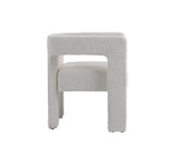 Drea Modern White Fabric Dining Chair