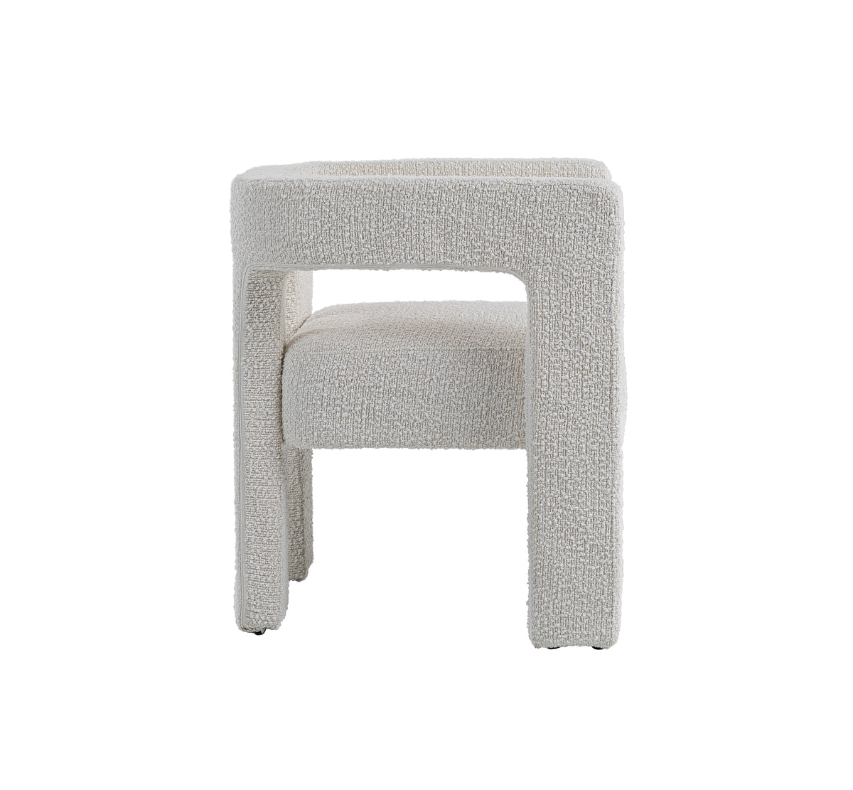 Drea Modern White Fabric Dining Chair