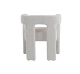 Drea Modern White Fabric Dining Chair