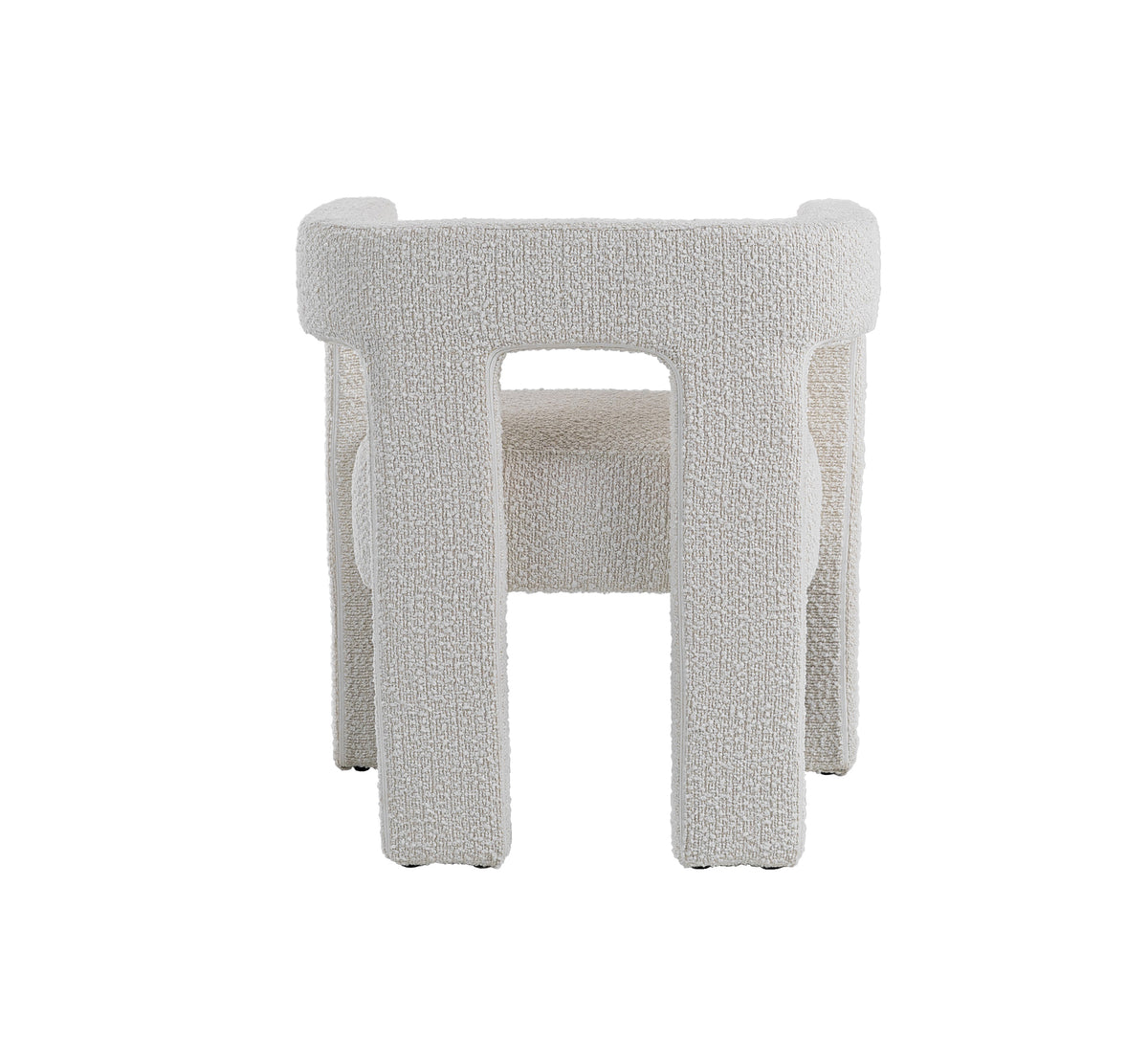 Drea Modern White Fabric Dining Chair