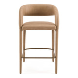 Faerron Modern Tan Leatherette Counter Chair