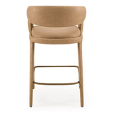 Faerron Modern Tan Leatherette Counter Chair