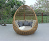 Cocoon Outdoor Beige + Wicker Lounge Bed