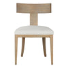 Fabien Mid-Century Modern Beige Linen + Wood Dining Chair (Set of 2)