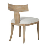 Fabien Mid-Century Modern Beige Linen + Wood Dining Chair (Set of 2)