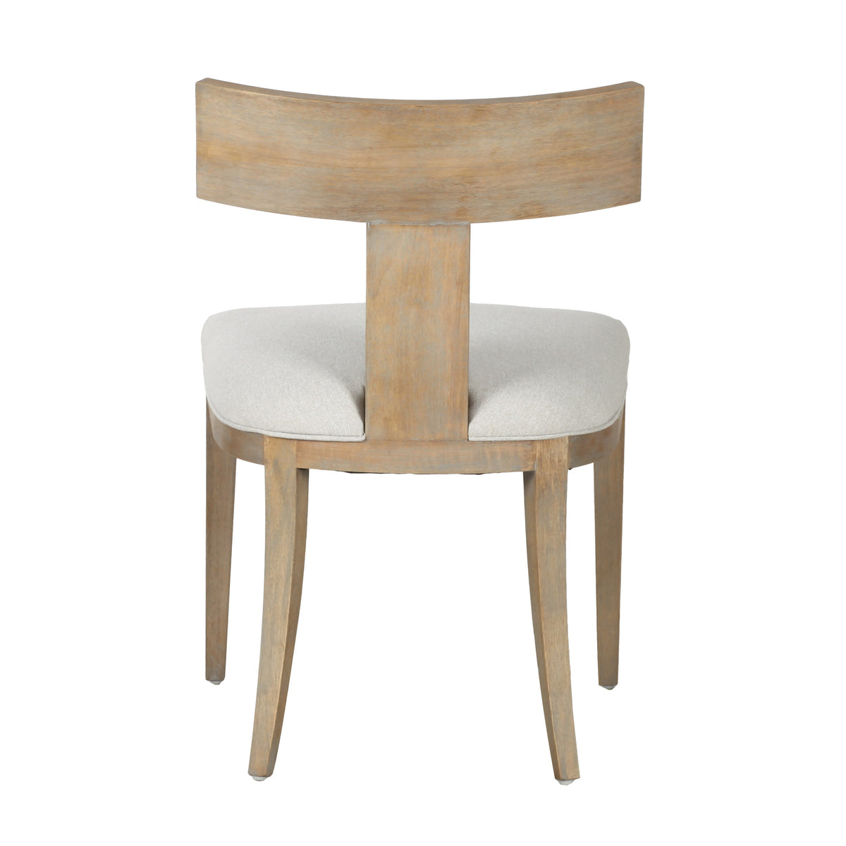 Fabien Mid-Century Modern Beige Linen + Wood Dining Chair (Set of 2)