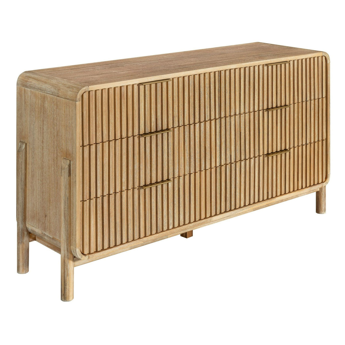 Mikala Modern Natural Oak Bedroom Set
