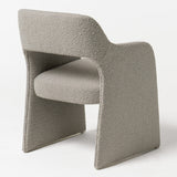 Bishop Modern Grey Fabric Dining Chair