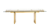 Nassim Glam Glass Extendable Dining Table