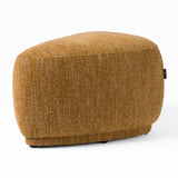 Kinsey Modern Mustard Small River Rock Ottoman