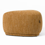 Kinsey Modern Mustard Small River Rock Ottoman