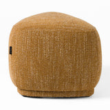 Kinsey Modern Mustard Small River Rock Ottoman