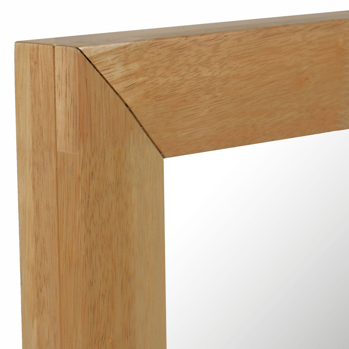 Santa Barbara Modern Natural Rectangular Mirror