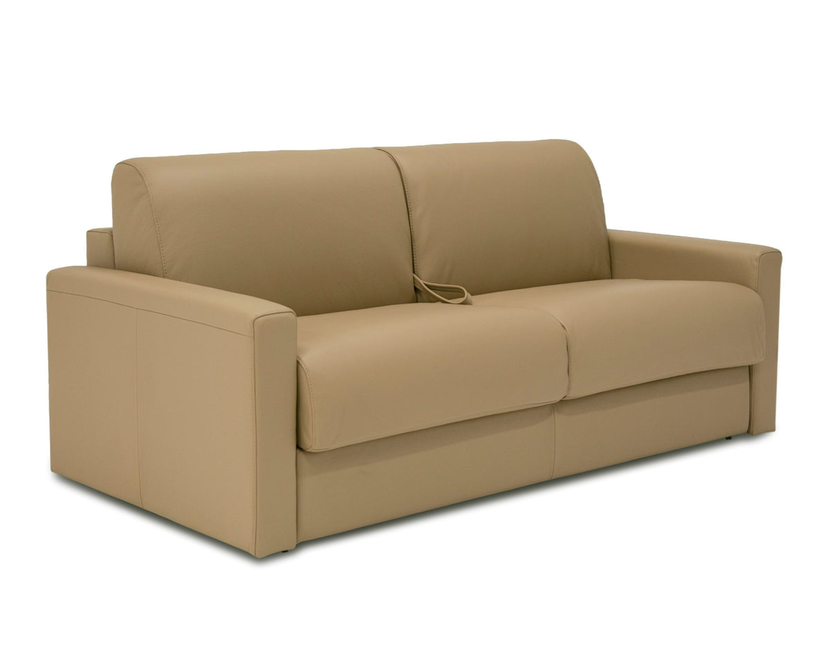 Revers Italian Modern Desert Leather 55" Sofa bed