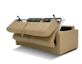 Revers Italian Modern Desert Leather 55" Sofa bed