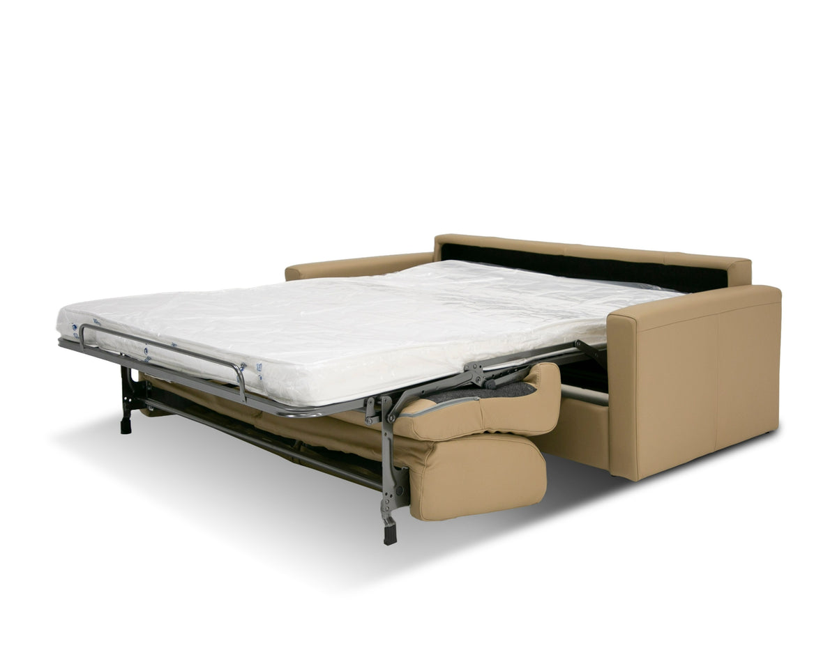 Revers Italian Modern Desert Leather 55" Sofa bed