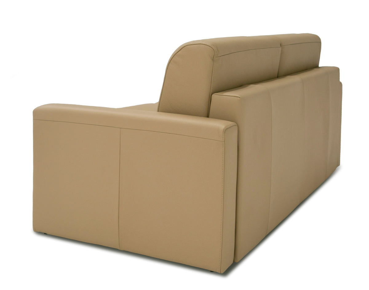Revers Italian Modern Desert Leather 55" Sofa bed