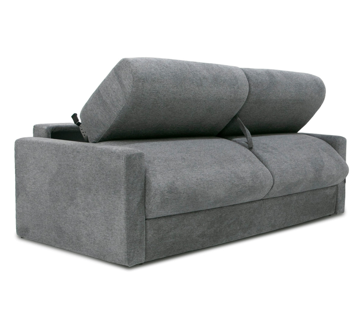 Revers Italian Modern Grey Fabric 63" Sofa Bed