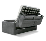 Revers Italian Modern Grey Fabric 63" Sofa Bed