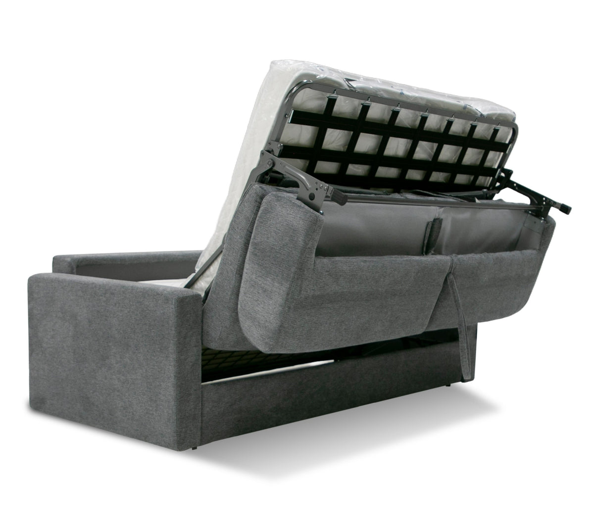 Revers Italian Modern Grey Fabric 63" Sofa Bed
