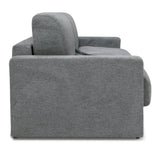 Revers Italian Modern Grey Fabric 63" Sofa Bed