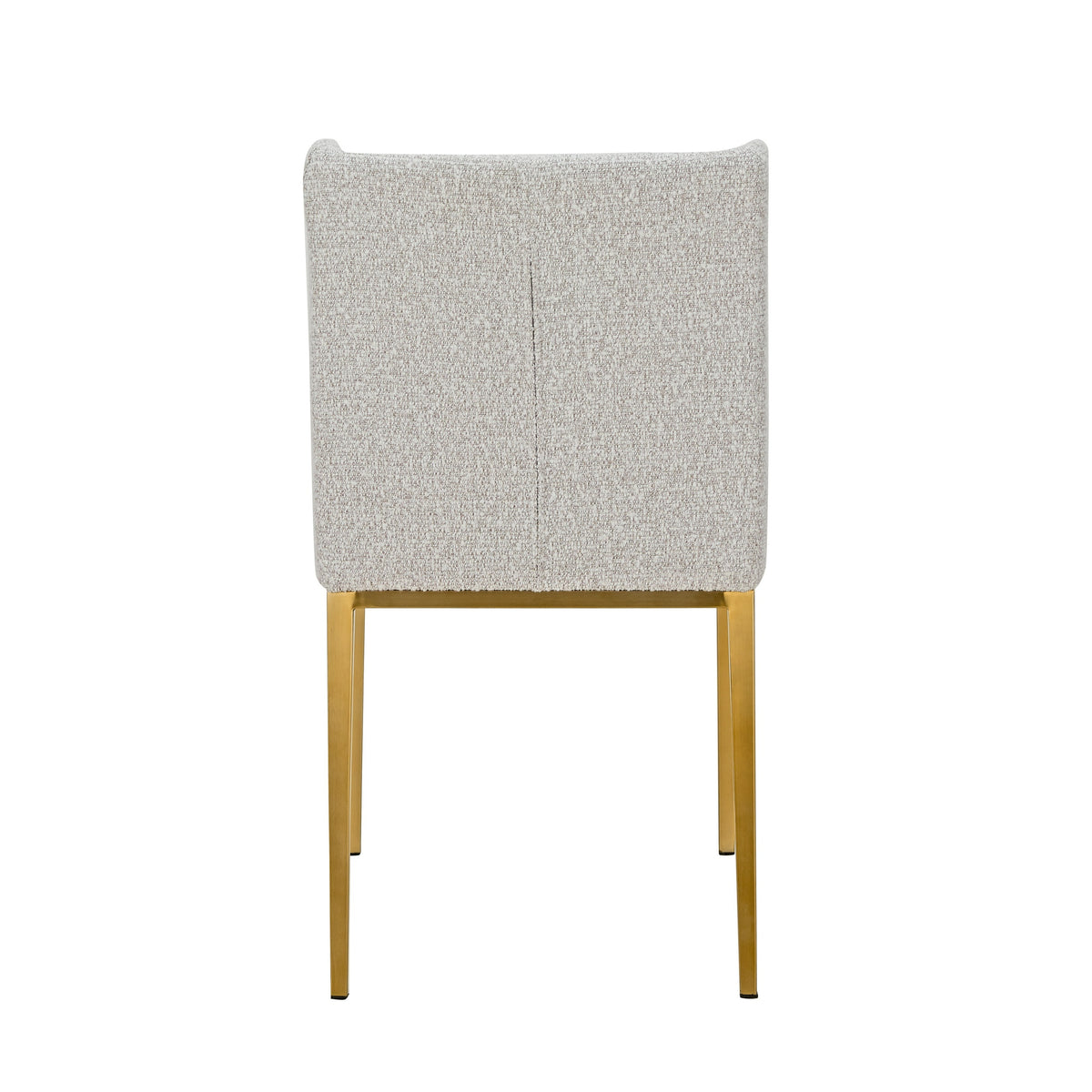 Mimi Modern Light Grey Fabric + Antique Brass Dining Chair (Set of 2)