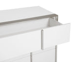 Cartier Modern White + Stainless Steel Dresser