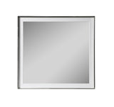 Cartier Modern White Vegan Leather + Stainless Steel Bedroom Set