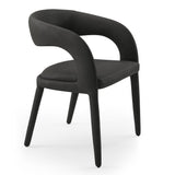 Faerron Modern Black Leatherette Dining Chair