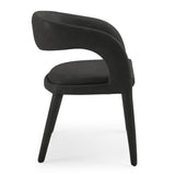 Faerron Modern Black Leatherette Dining Chair