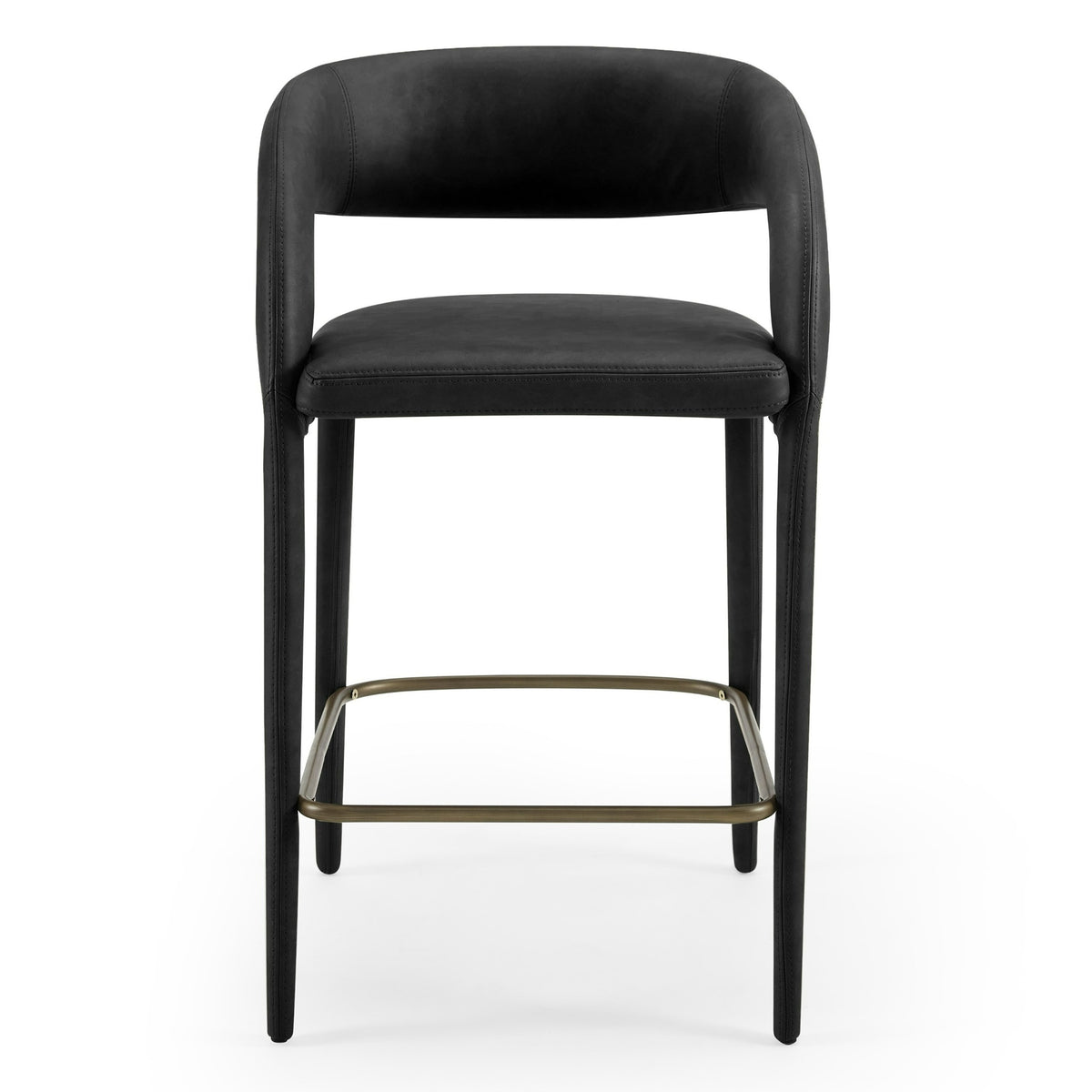 Faerron Modern Black Leatherette Counter Chair