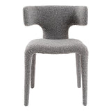 Saehee Modern Grey Fabric Dining Chair